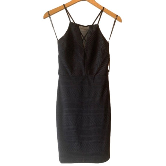 New with TAGS Guess Black Aztec Design Bodycon Dress Size 2 - Picture 1 of 16
